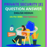 Class 9 Elective Private Security Solutions English Medium