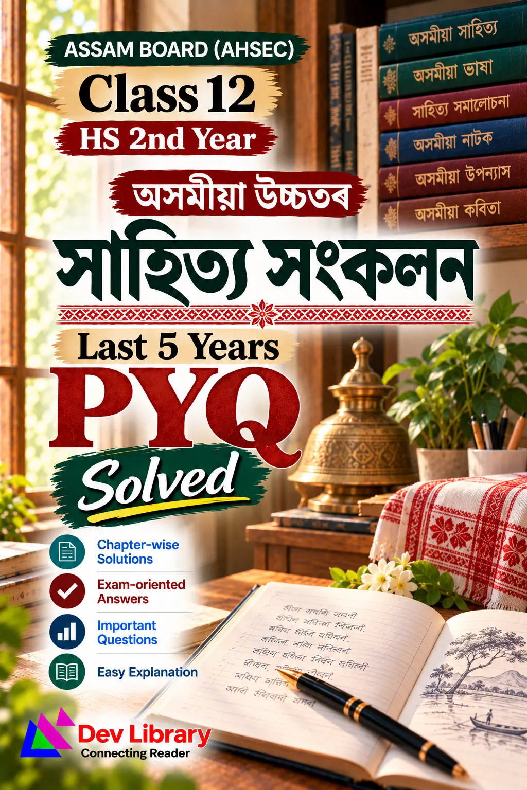 AHSEC Class 12 Advance Assamese PYQ Papers Solved