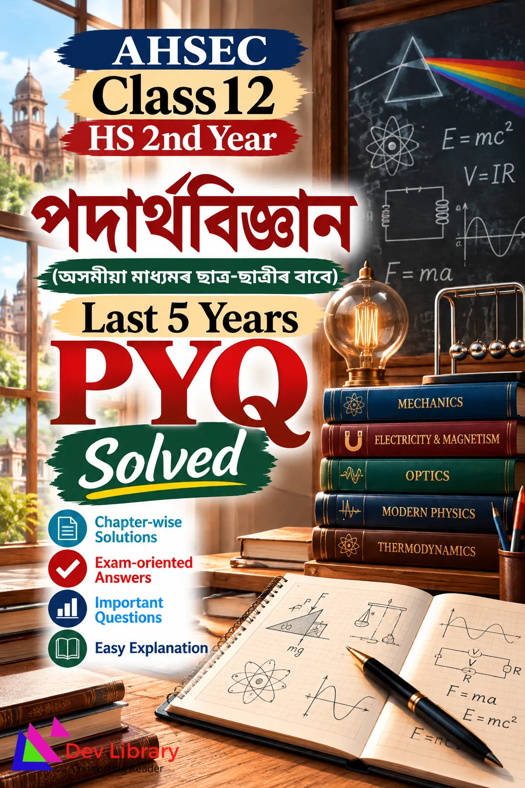 Class 12 Physics PYQ Papers Solved Assamese Medium